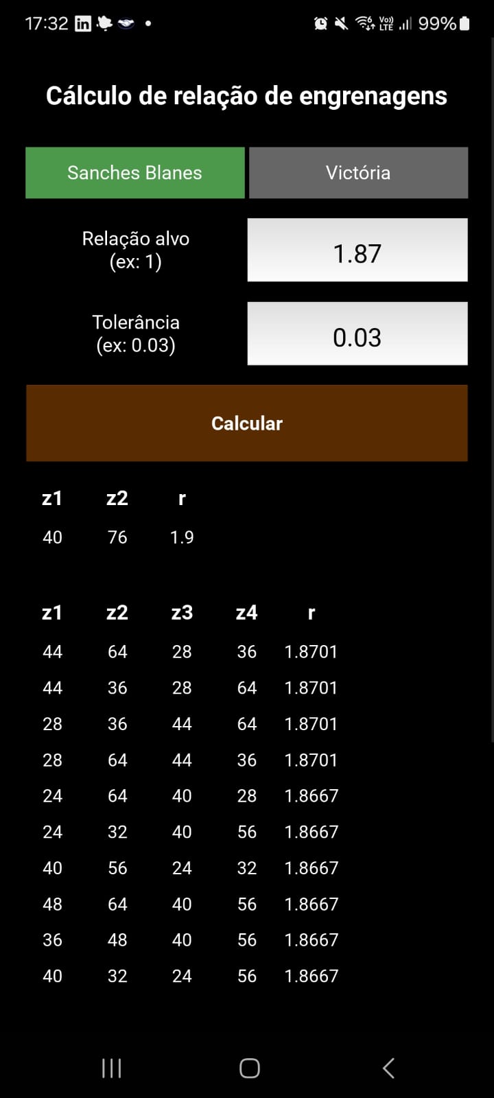 Versão final preservada da interface Android do 6ear